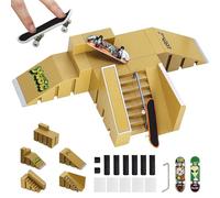 ideallife Juego de Accesorios para monopatín y rampa, Juego de Accesorios para Skate Park, Piezas de rampa para Tech Deck Fingerboard Mini Finger Skateboard Diapasones Ultimate Parks