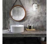 Ideallux Aplique de pared Ideal Lux Radio, blanco, metal, E27