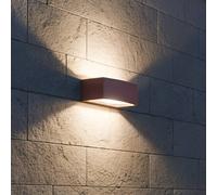 Ideallux Aplique para exterior Ideal Lux Andromeda café, ancho 22 cm, aluminio True