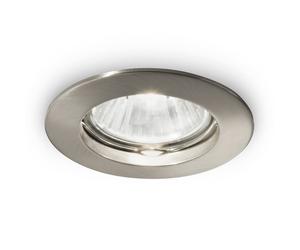 Ideallux Foco de techo empotrado Jazz redondo, GU10, níquel