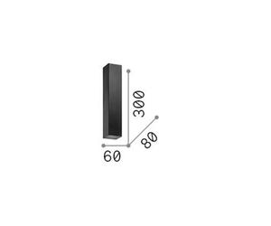 Ideallux Ideal Lux aplique de pared Sky metal dorado altura 30 cm arriba/abajo