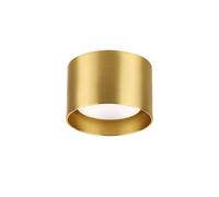 Ideallux Ideal Lux downlight Pincho Redondo, color latón, aluminio, Ø 10 cm