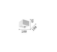 Ideallux Ideal Lux downlight Spike Square, cromado, aluminio, 10x10 cm