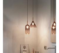 Ideallux Ideal Lux Empire Cilindro lámpara colgante, cristal transparente/gris