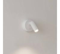 Ideallux Ideal Lux Foco de pared LED Bean Redondo, blanco, metal, orientable True