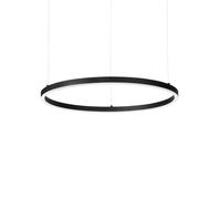 Ideallux Ideal Lux Lámpara colgante LED Oracle Slim Ø 70 cm negro 3.000 K