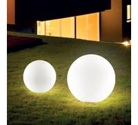 Ideallux Ideal Lux Lámpara con pica para suelo Sole, blanca, plástico, Ø 30 cm