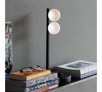 Ideallux Ideal Lux lámpara de mesa LED Ping Pong negro 2 luces vidrio metal