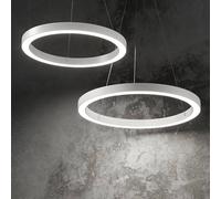 Ideallux Lámpara colgante LED Ideal Lux Oracle, Ø 70 cm, blanco, 3000 K