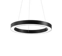 Ideallux Lámpara colgante LED Ideal Lux Oracle, Ø 70 cm, negro, 3000 K True