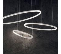 Ideallux Lámpara colgante LED Ideal Lux Oracle Slim Ø 50 cm blanco 3000 K True