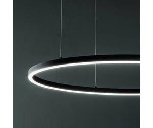 Ideallux Lámpara colgante LED Ideal Lux Oracle Slim Ø 90 cm blanco 3000 K