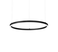 Ideallux Lámpara colgante LED Ideal Lux Oracle Slim Ø 90 cm negro 3000 K