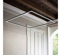 Ideallux Lámpara colgante LED Ideal Lux Oracle Slim 90 x 90 cm negro 3000 K