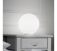 Ideallux Lámpara de mesa Ideal Lux Mapa, Ø 20 cm, cristal opalino, esfera, E27