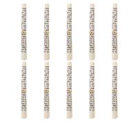 IDEANATEGRATE 10 Rollos de Mezuzá Tradicionales Escritura Bíblica en Papel y Cuerda Beige para Decoración Religiosa de Puertas y Hogar