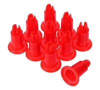 IDEANATEGRATE 10 Soportes de Pata de Báscula de Plástico Rojo para Cuerpos de Escala Electrónica, Accesorios Fáciles de Instalar para Uso Frecuente y Mejora de Precisión