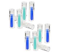 IDEANATEGRATE 12 Piezas Aplicador Portátil para Lentillas con Punta Microcóncava de Plástico y Goma Flexible, Adecuado para Quitar y Poner Lentes de Contacto en Viajes y Uso Diario