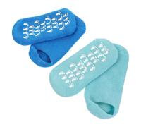 IDEANATEGRATE 2 Pares Calcetines de Gel Hidratantes, Mascarillas para Pies de Mujer, Algodón y Gel Vegetal, para Uso Diario y Nocturno, Alivian E Hidratan la Piel, Evitan Manchas de Loción