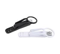 IDEANATEGRATE 2 Piezas Cortauñas con Lupa 2x para Personas Mayores, Diseño Ergonómico y Compacto, Material Plástico y Acero Inoxidable, Fácil de Agarrar y Portátil para Uso en Dormitorios y