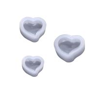 IDEANATEGRATE 3 Moldes de Silicona en Forma de Blancos Fáciles de Limpiar y Moldear para Uso y Creativa para Manualidades y Joyería