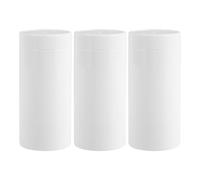 IDEANATEGRATE 3 Tubos de Desodorante Recargables de Plástico Color Claro 30g, Envases Giratorios para Roll-on Antitranspirante, Contenedores Mini Portátiles para Bálsamo Labial y Aceite, Uso