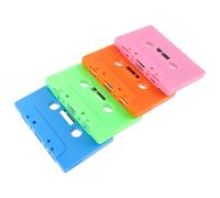 IDEANATEGRATE 4 Casetes de Plástico Retro para Grabar Música, Decoración de Pared Vintage para Bodas y Arte Mural, Diseño Rústico y Estilo DIY