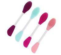 IDEANATEGRATE 4 Piezas de Brochas de Silicona para Mascarillas Faciales, Ligeras y Portátiles, Aplicadores para Mezcla y Limpieza del Rostro Color Aleatorio