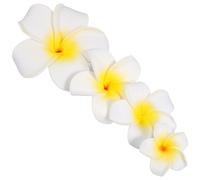 IDEANATEGRATE 4 Pinzas para Cabello Flores Hawaianas de Espuma, Diseño Floral Dulce y Juvenil, Ideales para Decoración de Cabello en Picnic de Verano