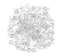 IDEANATEGRATE 50 Piezas Ganchos Invisibles para Cuadros de Plástico y Hierro Color Blanco sin Marcas Visibles para Colgar Marcos y Relojes en Aulas y Oficinas