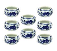 IDEANATEGRATE 8 Piezas de Tinteros Multifunción de Cerámica Resistentes y Ligeros para Caligrafía y Pintura, Ideales para Amantes del Arte Escritura