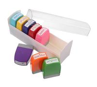 IDEANATEGRATE 8 Piezas Sellos de Ánimo para Profesores Diseños Motivacionales, Impresión Nítida y Visible, Material Plástico Adecuado para Calificar Exámenes Aula Escolar