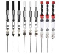 IDEANATEGRATE Absorbedores de Tinta para Pluma Estilográfica Compatible Calibres 3.4 Mm y 2.6 Mm Material de Acero Inoxidable y Plástico 9 Piezas para Uso Escolar y Oficina