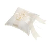 IDEANATEGRATE Almohada de Anillo para Boda de Tela con Tacto Cómodo y Diseño Elegante, Adecuado para Ceremonia de Propuesta y Decoración de Bodas