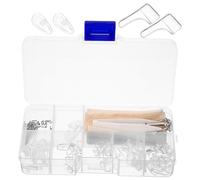 IDEANATEGRATE Almohadillas Nasales Antideslizantes para Gafas Pequeñas, Kit Reparación Tornillos para Gafas, Protectores Nasales de Silicona, 5 Unidades, Accesorio para Mantenimiento y Ajuste