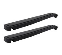 IDEANATEGRATE Almohadillas para Reposabrazos de Silla de Playa Negro, Plástico Resistente al Desgaste y Antideslizante para Uso en Camping al Aire Libre, 1 Par