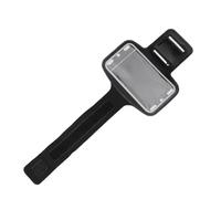 IDEANATEGRATE Bolsa de Brazo para Teléfono Móvil de Neopreno Negro Agujeros para Auriculares, Flexible y Resistente, Adecuado para Correr al Aire Libre y Deportes
