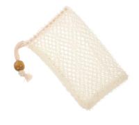 IDEANATEGRATE Bolsa de Jabón Exfoliante Color Aleatorio Beige de Nylon Diseño de Cordón y Bolsillo para Masaje y Creación de en Ducha