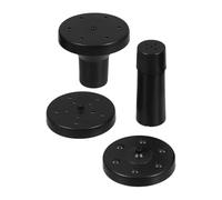 IDEANATEGRATE Bomba Solar para Fuente de Baño de Pájaros Boquillas, Material Abs Fácil de Mantener, para Jardín y Peceras Pequeñas, 1 Set Negro