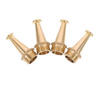 IDEANATEGRATE Boquilla de Cobre 1/2 Pulg para Manguera contra Incendios, Accesorio de Riego de Jardín, Juego de 4 Piezas, Chorro de Agua Estable para Lavado y Extinción