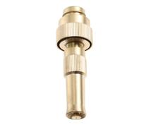 IDEANATEGRATE Boquilla de Cobre Dorada para Manguera de Jardín Conexión Fácil para Grifos, Alta Presión para Lavado de Autos y Limpieza de Jardines