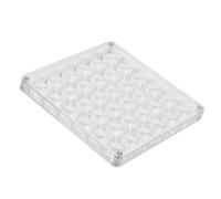IDEANATEGRATE Caja Organizadora de Piedra Acrílica Ligera y Fácil de Transportar 36 Compartimentos para Colección y Exhibición de Piedras y Cristales en Tocador