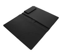 IDEANATEGRATE Carpeta Negra Magnética para Restaurante, Tarjetero Pequeño para Cheques, Libro de Menú de Cuero Tablero de Escritura y Bloc de Notas del Servidor, Adecuado para Bares y Servicios