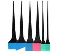 IDEANATEGRATE Cepillos Aplicadores de Silicona Color Aleatorio Juego de 6 para Teñir el Cabello, Fácil Limpieza y Aplicación Rápida, Adecuado para Salón y Uso
