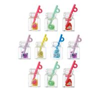 IDEANATEGRATE Colgantes de Resina Amuletos para Manualidades DIY 10 para Té de Frutas y Resistentes Perfectos para Llaveros o Colgantes de Collar