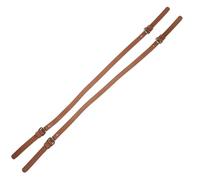 IDEANATEGRATE Correa para Bolso Doble Hebilla Ajustable Marrón de Cuero Sintético 2 Piezas Accesorios Clásicos para Bolso de Mano y Clutch para Mujeres