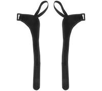 IDEANATEGRATE Correa Protectora de Poliéster para Bastón de Trekking y Esquí, Muñequeras Negras Que Reducen la Fatiga del Brazo para Deportes al Aire Libre, 1 Par