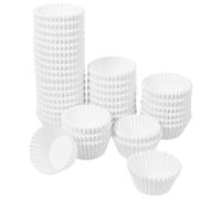 IDEANATEGRATE de Moldes de Papel Desechables 1000 Piezas para Blancos y Fáciles de Usar, para Hornear Pasteles y Repostería