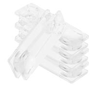IDEANATEGRATE de Perillas de Cortina Colgante Transparentes 4 Piezas de Plástico Accesorio para Ventanas y Estores para Persianas Enrollables Romanas Cuerda de Bola