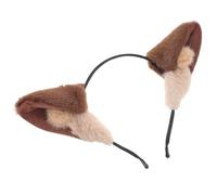 IDEANATEGRATE Diadema Orejas para Mujer de Felpa Cómoda y Versátil, Accesorios Kawaii para Cosplay y Víspera en Invierno